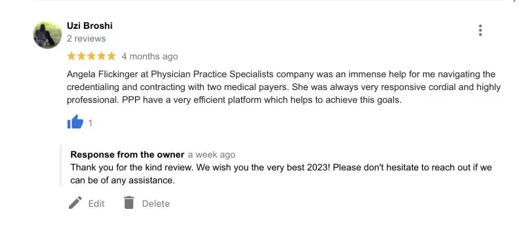 Credentialing review