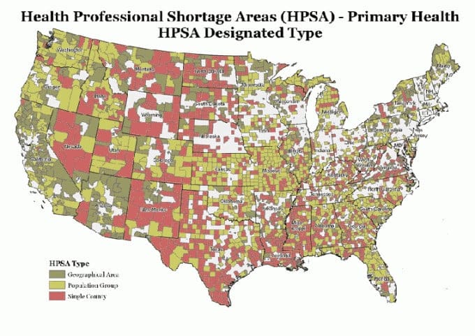 HPSA Map