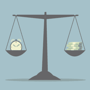 time and money illustration